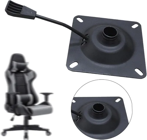 Vista 4 de Silla de oficina giratoria con mecanismo de asiento de control de inclinación, silla de barbero, placa giratoria para ejecutivo, escritorio, sala