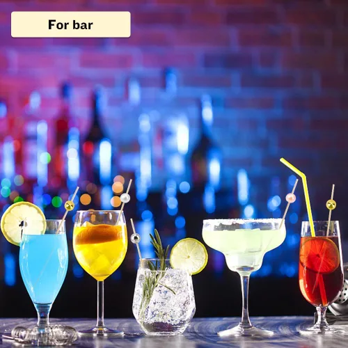 Vista 47 de 100 piezas de palillos de cóctel para bebidas, decoraciones de San Valentín, palillos de dientes elegantes para aperitivos, palillos de dientes