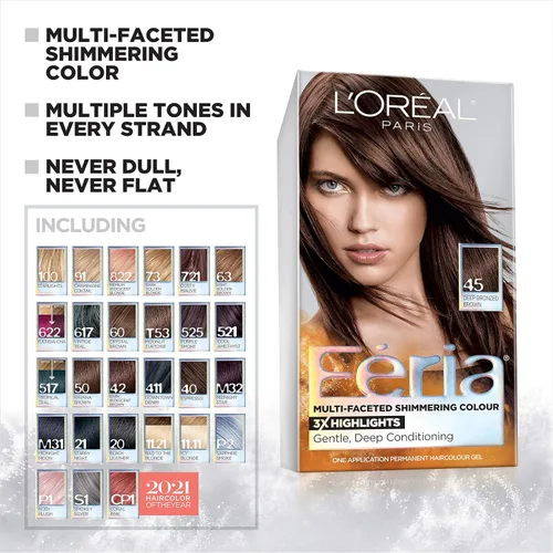 Vista 2 de LOreal Paris Feria - Tinte permanente para el cabello multifacético brillante