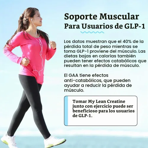 Vista 7 de Fit & Lean Creatina para mujer, My Lean Creatine, Orange Sherbert, 30 Serv