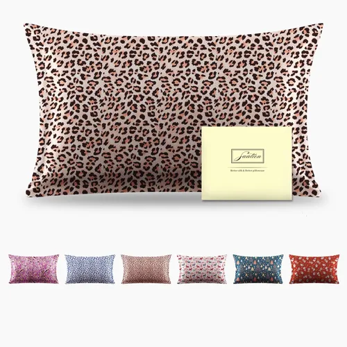 Vista 37 de Funda de almohada de seda para cabello y piel, suave, transpirable y sedosa 100% seda Queen, juego de 2, fundas de almohada de seda de morera
