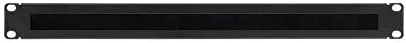 Vista 2 de Navepoint Panel de gestión de cables de montaje en rack 1U con ranura para cepillo ordenado para entrada de cables para rack o gabinete de 19