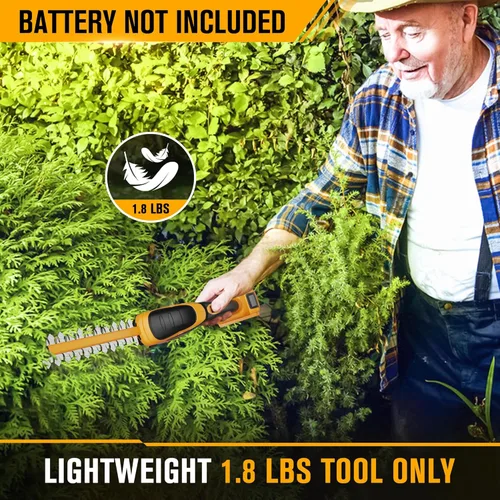 Vista 5 de HEINPRO Cortasetos Inalámbrico Compatible con Batería DEWALT 20V MAX (Sin Batería), Cortasetos Eléctrico Inalámbrico, Recortadora de Césped