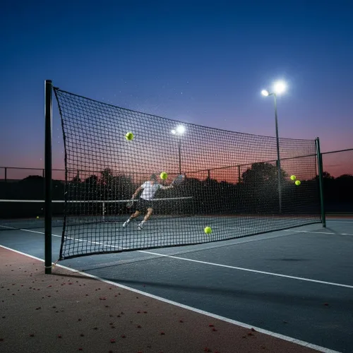 Vista 6 de Red de valla de práctica de golf de poliéster negro, red de barrera de pelota de golf resistente, red de sena de golf portátil para interiores