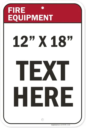 Vista 52 de Letrero de precaución personalizado, letrero ANSI, compatible con Osha, 7 x 10 pulgadas, libre de óxido, aluminio 040, resistente a la decoloración