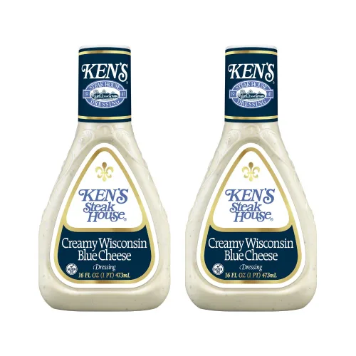 Ken's Steak House Aderezo cremoso de queso azul Wisconsin (16 onzas líquidas (paquete de 2))