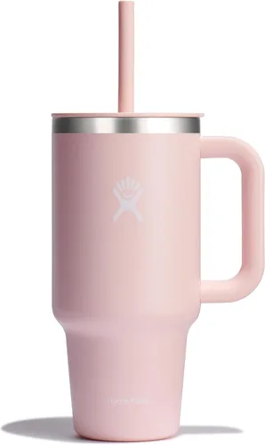Vista 56 de Hydro Flask Vaso de Viaje de 40 Oz con Asa, Tapa y Pajita - Acero Inoxidable Aislado en 40 Oz Birch