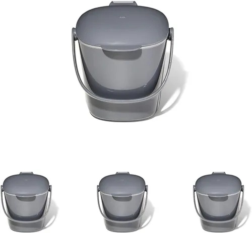 Vista 12 de OXO OXO Good Grips - Cubo de basura para compost (1,75 galones/6,62 L)., Blanco/Gris