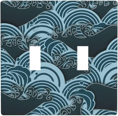 Vista 77 de Placa decorativa de pared eléctrica decorativa con bandera estadounidense, escopeta de doble palanca, placa de cubierta de interruptor de luz de 2