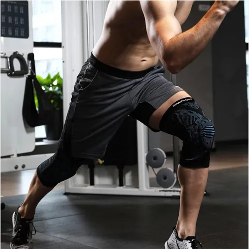 Vista 6 de Knee Brace, Compression Knee Sleeve, Knee Support, Men & Women for Knee Pain, Workout, Running, Arthritis, and Recovery, with Patella Gel Pad & Side