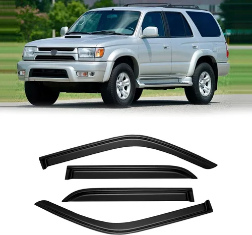 Vista 74 de Visera de ventana para Jeep Cherokee 1984-2001 (Excluye Modelo Limited), Protectores Guards Shields de lluvia de canal exterior, Deflector