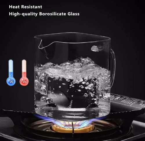 Vista 4 de Infusor de tetera de vidrio transparente resistente al calor de 8.5 onzas (una taza) con filtro de vidrio de 8.5 fl oz (8.5 fl oz)