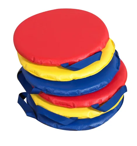 Children's Factory 12" Square Kids Floor Cushions, Flexible Classroom Seating, Sit Upon for Kids, Set of 6