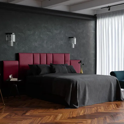 Vista 355 de Jaxx Panelist - Cabecero acolchado moderno, juego de 4 paneles para montar en la pared (cada uno de 11.25 x 38 pulgadas), tamaño King