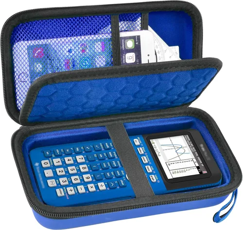 Vista 8 de Funda para calculadoras gráficas para calculadora de color Texas Instruments TI-84 Plus/TI-83 Plus CE, soporte de almacenamiento para TI-89