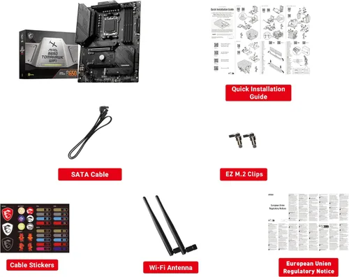 Vista 7 de MSI MAG B650 Tomahawk WiFi Placa base para computadora