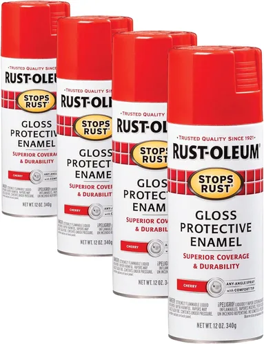 Vista 56 de Rust-Oleum 7776830 - Pintura en aerosol para prevención del óxido, 12 onzas, negro plano