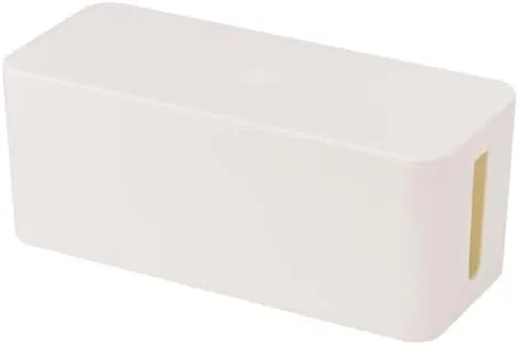 Vista 5 de 12.5x5.7x5.3in Cable Management Box Cable Organizer Box and Power Strip Box Hide Desk Cord and Floor Cables to Cover and Hide & Power Strips & Cords