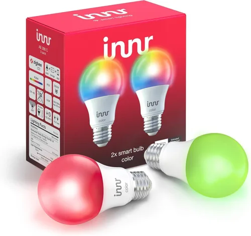 Vista 12 de innr Bombillas inteligentes, A19 Zigbee, funciona con Philips Hue* y Alexa (requiere puente), bombilla blanca suave, regulable, bombilla LED E26