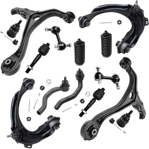 Vista 57 de Detroit Axle - Kit de suspensión RWD Front End de 16 piezas para Chrysler 300 Dodge Charger Challenger Magnum, brazos de control, rótulas