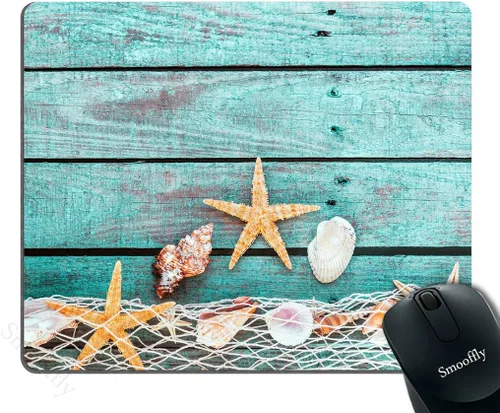 Vista 20 de Smooffly - Tapete de mouse para juegos personalizada con diseño de sublime paisaje de cielo nocturno con la Vía Láctea y los árboles, rectangular