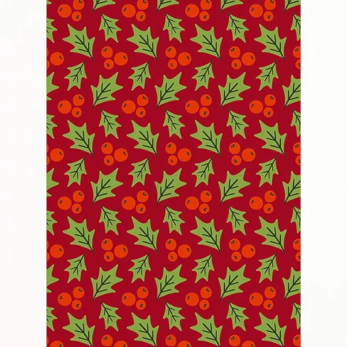Vista 2 de CafePress Christmas Holly Pattern Standard Size Playing Cards
