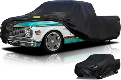 Vista 9 de KouKou Funda impermeable para automóvil para todo tipo de clima, 7 capas para automóvil, ajuste universal para Nissan Versa, Acura Integra/RSX Negro