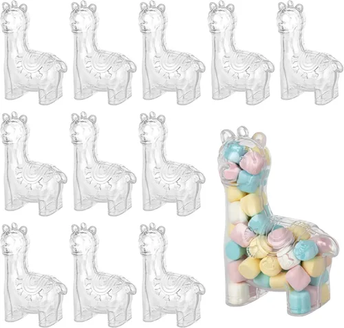 Vista 13 de Hammont Adornos de Navidad transparentes rellenables, caja de regalo reutilizable en forma de estrella para decoración de árboles, dulces