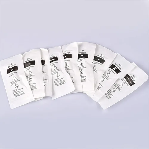 Vista 8 de Cartucho de agujas de maquillaje permanente para máquina de tatuaje Eyliner de cejas 1P 3P 5P 5F 7F para sombra de cejas en polvo degradado