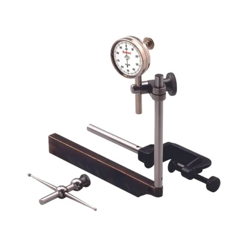 Starrett Juego de indicadores de prueba de esfera universal con émbolo trasero, cara blanca, lectura 0-100, rango de 0-0.2 pulgadas, graduación de