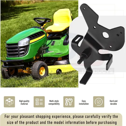 Vista 3 de Karbay GY20986 Placa de brazo loco de correa de transmisión de cubierta para tractores de césped J-OHN Deere D140 E160 L130 LA145, reemplaza