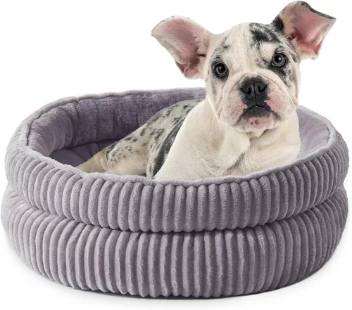 Vista 14 de Camas para gatos de interior, cama para gatitos, cama para perros de razas extra pequeñas, cama para cachorros, cama cómoda y duradera para Beige1