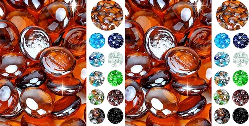 Vista 11 de onlyfire Cuentas de vidrio planas para hoguera de propano, rocas de vidrio reflectantes de 1/2 pulgada, canicas planas de 10 libras para chimenea