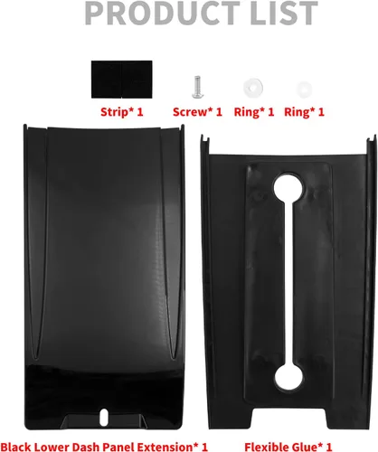 Vista 5 de HDBUBALUS Extensión del panel inferior de la motocicleta para Harley Softail FXST FLST 2000-2017 Negro