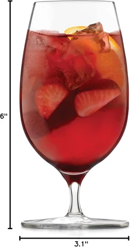 Vista 7 de Libbey Signature Kentfield - Vasos para bebidas con pies, 13.5 onzas, juego de 4