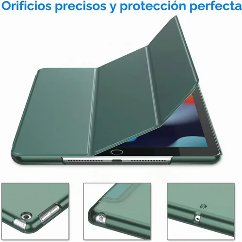 Vista 4 de JETech Funda para iPad de 10.2 pulgadas (modelo 2021/2020/2019, 9/8/7 generación), cubierta con activación/suspensión automática (beige)