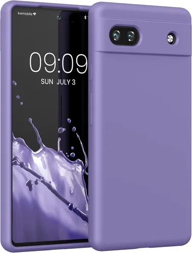 Vista 104 de kwmobile Funda Compatible con Google Pixel 6 Pro - Funda de Teléfono de Silicona TPU con Acabado Suave - Azul Caribe