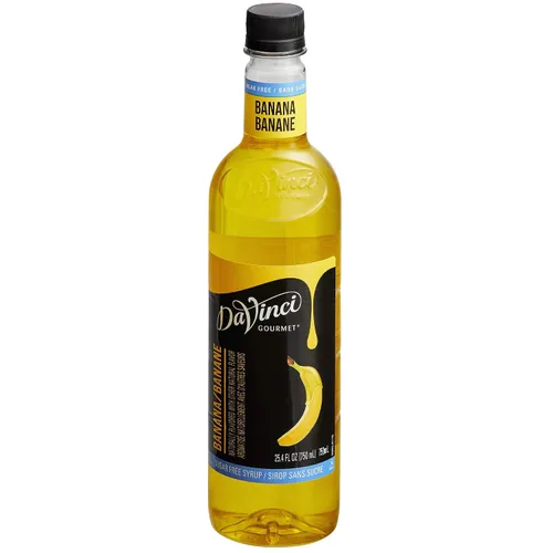 Jarabe de plátano DaVinci SIN AZÚCAR 25.4 fl oz