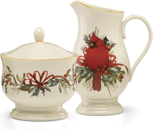 Vista 2 de Lenox 847266 Winter Greetings Juego para azúcar y crema