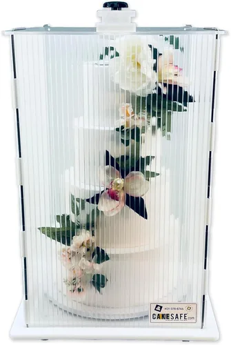Vista 10 de CAKESAFE Transportador de pasteles Itsy Tall reutilizable, de plástico transparente (12 pulgadas de ancho x 16 pulgadas de alto)