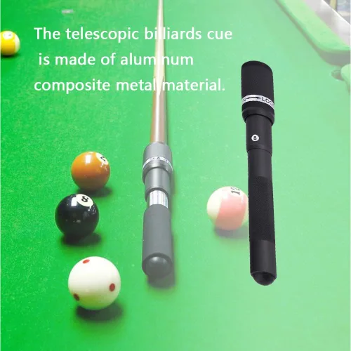 Vista 5 de Watris Veiyi Extensor de taco de piscina de 12.6 pulgadas, palillos de billar, palo telescópico de billar, extensor de accesorios de billar