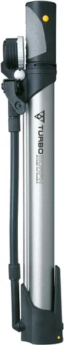Vista 4 de Topeak Turbo Morph - Bomba de bicicleta con manómetro, color plateado y negro