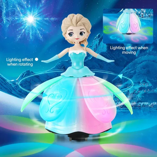 Vista 3 de Juguetes para niñas de 4 a 5 años, regalos de cumpleaños para niñas de 1, 2, 3, 4 años, juguetes de princesa bailarina con robot giratorio