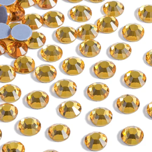 Vista 111 de Beadsland Hotfix - 1440 diamantes de imitación de cristal con parte trasera plana para manualidades, ropa, decoraciones de bricolaje, cristal AB
