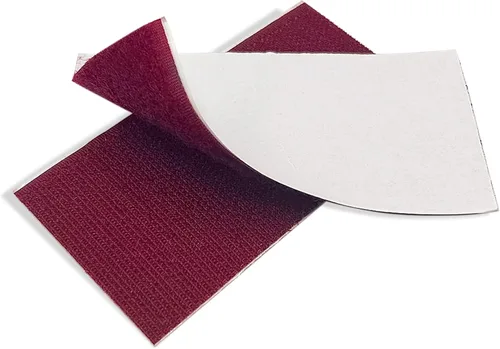 Vista 46 de Cinta de velcro beige de nailon de 1 pulgada de ancho, no adhesiva, 5 yardas de longitud, juego de cierres de cinta entrelazada para bolsos, ropa