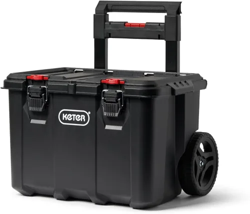 Vista 11 de Keter Stack-n-Roll Organizador Modular de Herramientas para Almacenamiento en Garaje y Bricolaje, Sistema de Caja de Herramientas Rodante de Resina