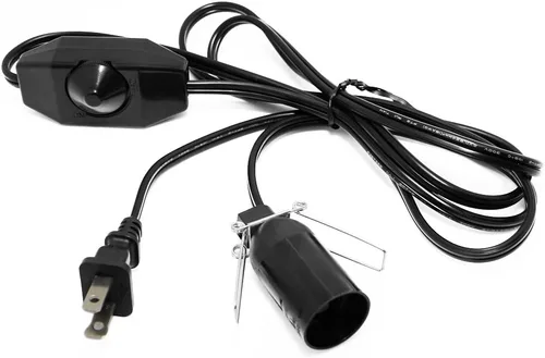 Betus Cable de lámpara de sal con control de atenuador, [reemplazo original] cable de alimentación con interruptor de atenuación y clip para todas
