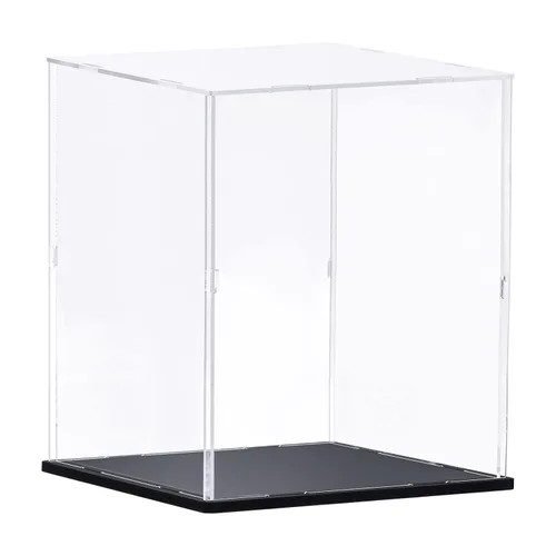 Vista 11 de MECCANIXITY Caja transparente de acrílico, caja transparente para ensamblar, escaparate a prueba de polvo de 13.7 x 11.8 x 13.7 pulgadas