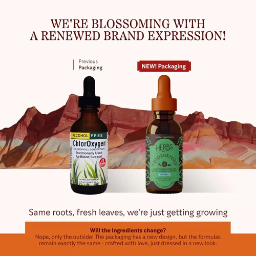 Vista 2 de Herbs Etc. ChlorOxygen Concentrado de clorofila - Soporte energético altamente concentrado - Ayuda a la circulación sanguínea saludable - Apoyo