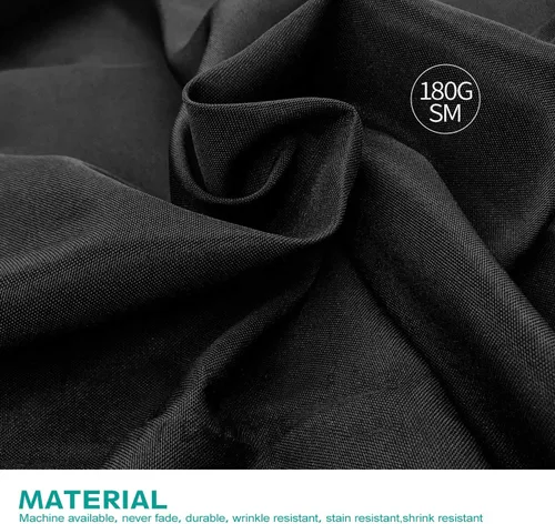 Vista 3 de Surmente - Mantel rectangular de poliéster para mesas de bodas, banquetes o restaurantes, de 180 cm